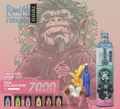 RandM Shop Reviews - RandM Tornado Dispositivo vape de controle de fluxo de ar 7000 1 unidade 464N8175 pina colada rum