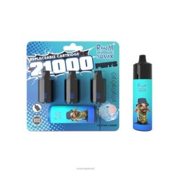 RandM Tornado Valor - RandM Sunax Dispositivo vape substituível com cápsula de controle de fluxo de ar 21000 1 unidade 464N8273 algodão doce