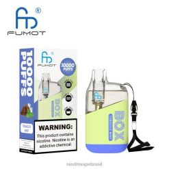 RandM Vape Brasil - Fumot Original RandM Tornado Box Dispositivo vape de controle de fluxo de ar 10000 1 unidade 464N8101 hortelã de tabaco