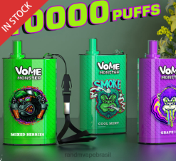 RandM Vape Buy Online - RandM Vome Monster Dispositivo vape pod de controle de fluxo de ar 10000 1 unidade 464N8277 gelo exuberante