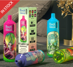 RandM Vape Flavors - RandM Tornado Dispositivo vape pod 9000 1 unidade versão 2 464N8148 creme de banana